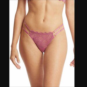 Hanky Panky &oh™ Along The Lines Thong Rosehip Pink